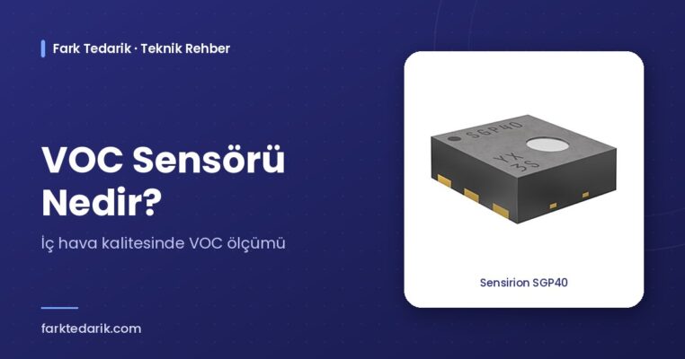 VOC sensörü nedir – Sensirion SGP40 VOC sensörü, Fark Tedarik teknik rehber kapağı